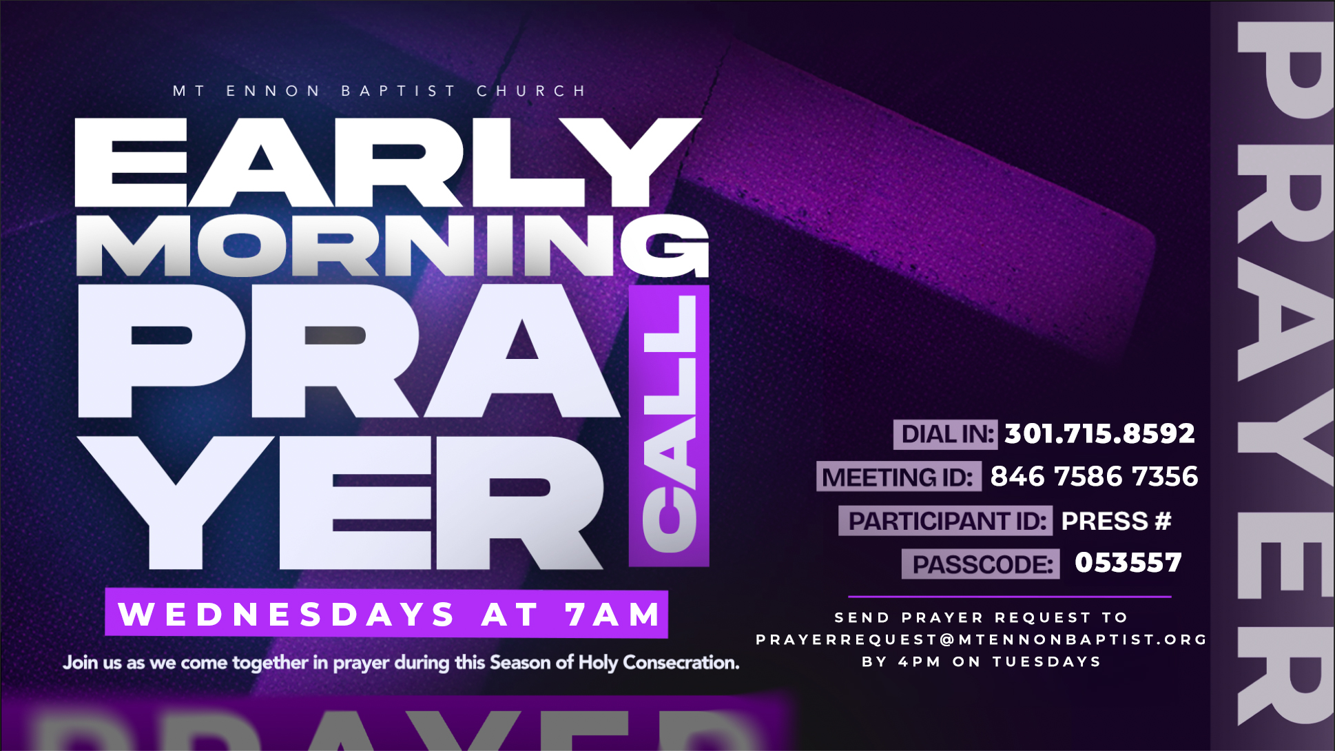 Early Morning Lenten Prayer